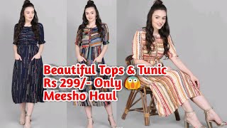 Beautiful tops and tunic Rs 299/- | Meesho haul | shorts