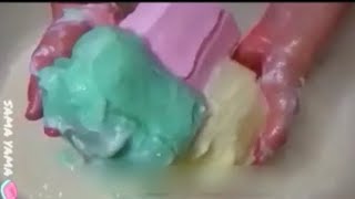 mushy soap ASMR SOAKED SOAP Soaked soap satisfying smile video asmr 🤩 @SamaYama 2