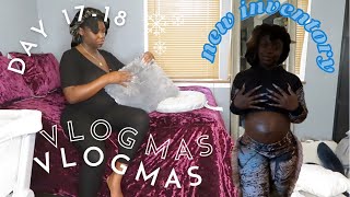 TRYING ON NEW INVENTORY | VELVET SHEETS & NEW KYNDALL & KYLIE WATCH |VLOGMAS DAY 17-18 | SIMPLY CINN