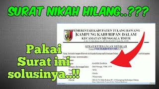 Contoh format surat keterangan menikah dan cara buatnya?? simpel buat pemula..!!