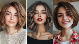 Short Bob Hairstyles With Cool Colors And New Patterns Bob Haircut Asymmetrical Chin length Cut