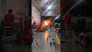 Live Fire Accident In Mathurai D-mart  | just miss tn42 #mathurai #shortvideo #accident #shorts