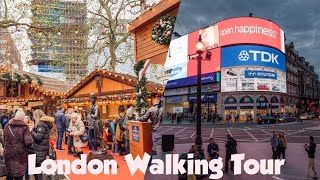 London walking Tour - Christmas Market - Leicester Square - Central London