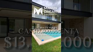 Casa en venta d $13,800,000 pesos en la Zona Country de Mérida #casaenventa #inmuebles #inmobiliaria