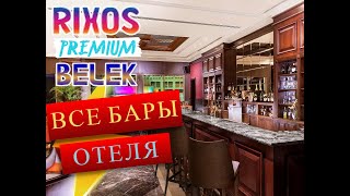 RIXOS PREMIUM BELEK. ЗИМНЯЯ КОНЦЕПЦИЯ. ВСЕ БАРЫ ОТЕЛЯ.