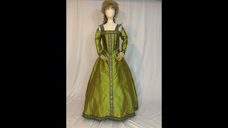 Making a Green silk Renaissance gown- Part One