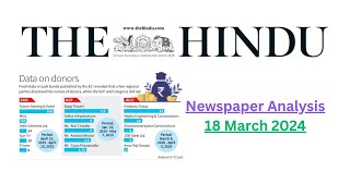 18 March 2024 || The Hindu Newspaper Analysis || 18 March Current Affairs