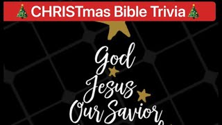 CHRISTmas Bible Trivia 🎄 (Part 1/2)