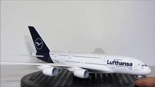 Acapsule.com PV Skymarks Lufthansa Airbus A380-800 1/200 Scale Plane with Stand D-AIMB München