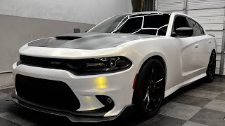 Dodge Charger Daytona gets full color change! White to gold