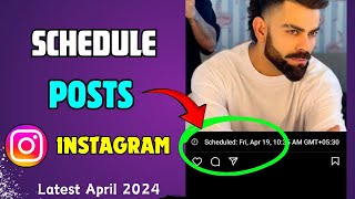 How to post Scheduled Post on instagram🤔 2024||Instagram post ko Schedule kaise kare 🤔🤔