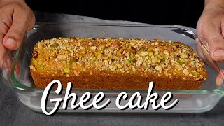 Ghee cake- Eggless cake with ghee