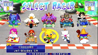 Chocobo Racing (1999) PS1 - All Characters + Gameplay