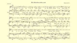 Wie Melodien zieht es mir accompaniment - Brahms  - A major