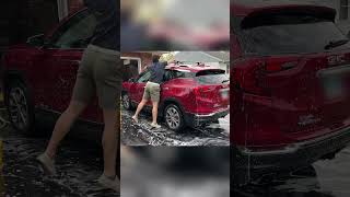 Quick car wash from start to finish