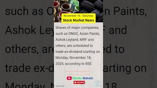 Dividend Stocks | dont miss it | #stockmarketnews | #shorts