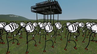 Henry Stickmin Vs Towers In Garry's Mod!