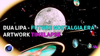 dua lipa visualizer - C4D timelapse