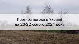 Прогноз погоди в Україні на 20-22 лютого 2024 року