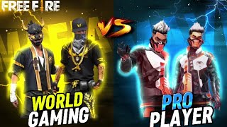 MAFIA FF(World Gaming) Vs PRO PLAYER || Best Clash Battle Who Will Win - Garena Free fire🔥