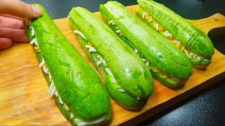 The most delicious zucchini recipe! I cook them every day! Very fast with easy cooking method❗️