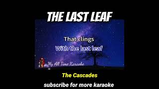 The Last Leaf karaoke #shorts