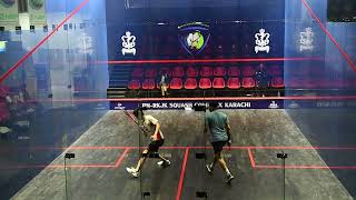 Video footage of 1st day of 16th CNS International Squash Championship 2024.