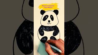 Learn To Draw a Baby Panda #shorts #panda #drawing