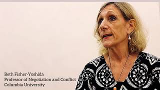 Negotiation and Conflict Resolution Professor Beth Fisher-Yoshida from Columbia University