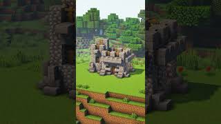 Minecraft Small Castle House #asmr #asmrvideo #minecraftshorts #minecraftstarterhouse #minecraft