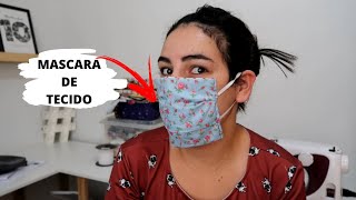 MASCARA REUTILIZAVEL EM TECIDO MUITO FACIL DE FAZER