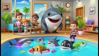 "Thief Shark Family | Fun Kids Song | Baby Shark Adventure" Cartoon Nursery