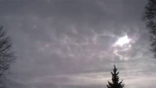 Tuesday January 16 2018 Time Lapse Sky Clouds Connecticut Filmed South Cold Cloudy Day