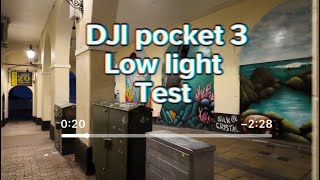 DJI pocket 3 low light test. #DJI #pocket 3 #new gadgets.