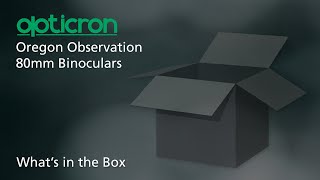 What's In The Box Opticron Oregon Observation 80