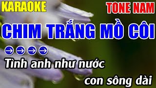 Chim Trắng Mồ Côi Karaoke Tone Nam Karaoke Lâm Nhạc Sống - Beat Mới