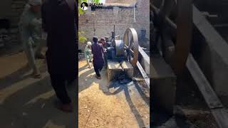 3 men started an old diesel engine.#reels #trending #desi #vlog #village #villagevlog #viral #funny