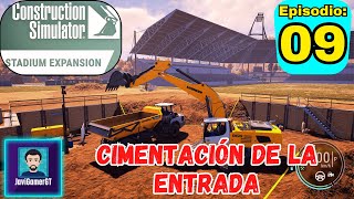 Iniciando con la cimentación de la estrada | Ep.09 | Stadium Expansion -  Construction Simulator PC