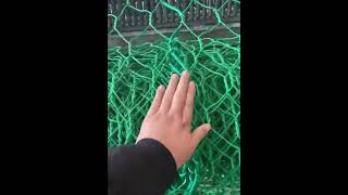 PVC Coated Gabions Netting with wire rope for the rockfall safety use.