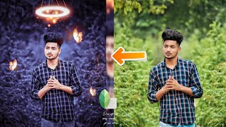 New Tricks🔥- Snapseed dark photo editing & Butterfly +Light Effect | photo editing background change