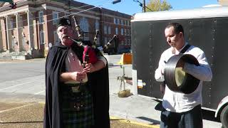 Man Play The Bagpipe At Wilson Park 2017