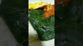 Makan Sayur Kelor + Tempe Penyet + Telur