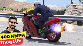 Thug Life 400 KMPH on Suzuki Hayabusa (Shitzu) | GTA 5 RTX