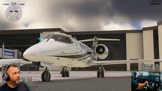 UPDATE Again Learjet 35A From KTPA to KFLL flight time 30min  (498) #msfs