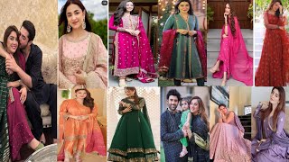 Pakistan Actresses Eid  look wear|| latest beautiful dress designs celebraties 2023