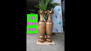 Lục Bình Gỗ Phong Thủy Tài Lộc 🌳 Đồ Gỗ Mỹ Nghệ 🌳 How to Make a Vase from Wood