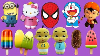 Hunting Es Krim Balon Spiderman Permen Yupi Upin Ipin Doraemon Baby Shark Ikan Koi 129