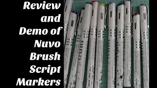 Nuvo Brush Script Pens Review & Demo