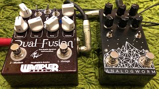 Обзор и сравнение AnalogWorm OD808 и Wampler Dual Fusion. Россия vs USA