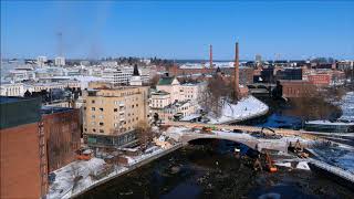 Tammerkosken tyhjennys 3.4.2018 | DJI SPARK